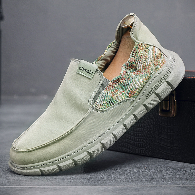 Vyriški plokšti Loaferiai 2023 m. Nauja mada, drobė, laisvalaikio avalynė Mokasinai, kvėpuojantys sportbačiai Comfort Flats Zapatillas Hombre vyriški batai