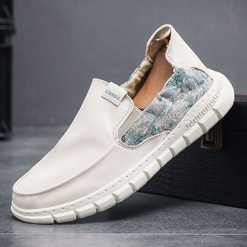 Vyriški plokšti Loaferiai 2023 m. Nauja mada, drobė, laisvalaikio avalynė Mokasinai, kvėpuojantys sportbačiai Comfort Flats Zapatillas Hombre vyriški batai