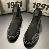 Vyriški batai Vyriški nauji vyriški aukštaauliai Vyriški madingi medvilniniai batai Vyriški šilti žieminiai batai Vyriški kulkšnies batai