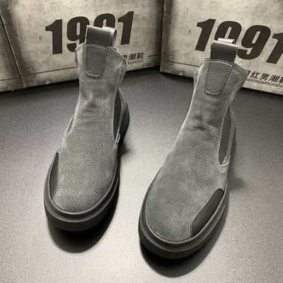 Vyriški batai Vyriški nauji vyriški aukštaauliai Vyriški madingi medvilniniai batai Vyriški šilti žieminiai batai Vyriški kulkšnies batai