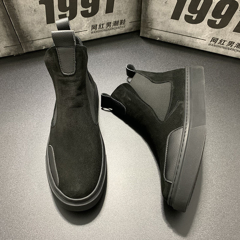 Vyriški batai Vyriški nauji vyriški aukštaauliai Vyriški madingi medvilniniai batai Vyriški šilti žieminiai batai Vyriški kulkšnies batai