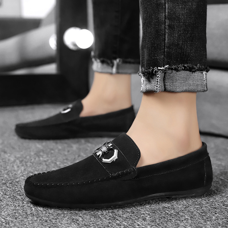 Ανδρικά παπούτσια Μαύρα Loafers Slip σε ανδρικά υποδήματα Μοκασίνα οδήγησης για ενήλικες Μαλακά άνετα casual οδήγηση Ανδρικά αθλητικά παπούτσια Flats