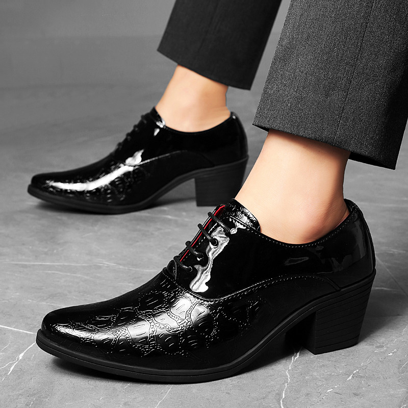 Nauji smailūs vyriški batai Raudoni odiniai batai dideli 46 dydžio vyriški aukštį didinantys vyriški batai Zapatos Hombre De Vestir