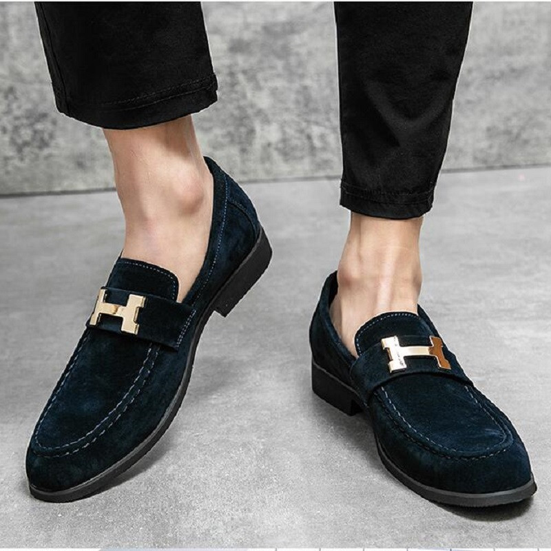 Luksuslik disainkleit Kingad Meeste Suppkingad Meeste vabaaja jalanõud Zapatos De Slip on Sõidukingad Mees Daily Da67