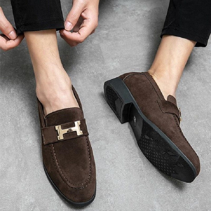 Luksuslik disainkleit Kingad Meeste Suppkingad Meeste vabaaja jalanõud Zapatos De Slip on Sõidukingad Mees Daily Da67