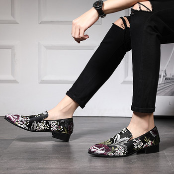 Ανδρικά παπούτσια casual Ανδρικά άνετα Loafers οδήγησης ελαφριά μοκασίνια Ανδρικά ρετρό κεντήματα για πάρτι Γαμήλια διαμερίσματα Μεγέθη EUR 38-48