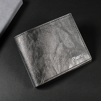 Ανδρικό πορτοφόλι από συνθετικό δέρμα Νέο κοντό, καθημερινό, ανδρικό τσαντάκι με νομίσματα μεγάλης χωρητικότητας Οριζόντια τσάντα για χρήματα Designer πορτοφόλι Billetera Hombre