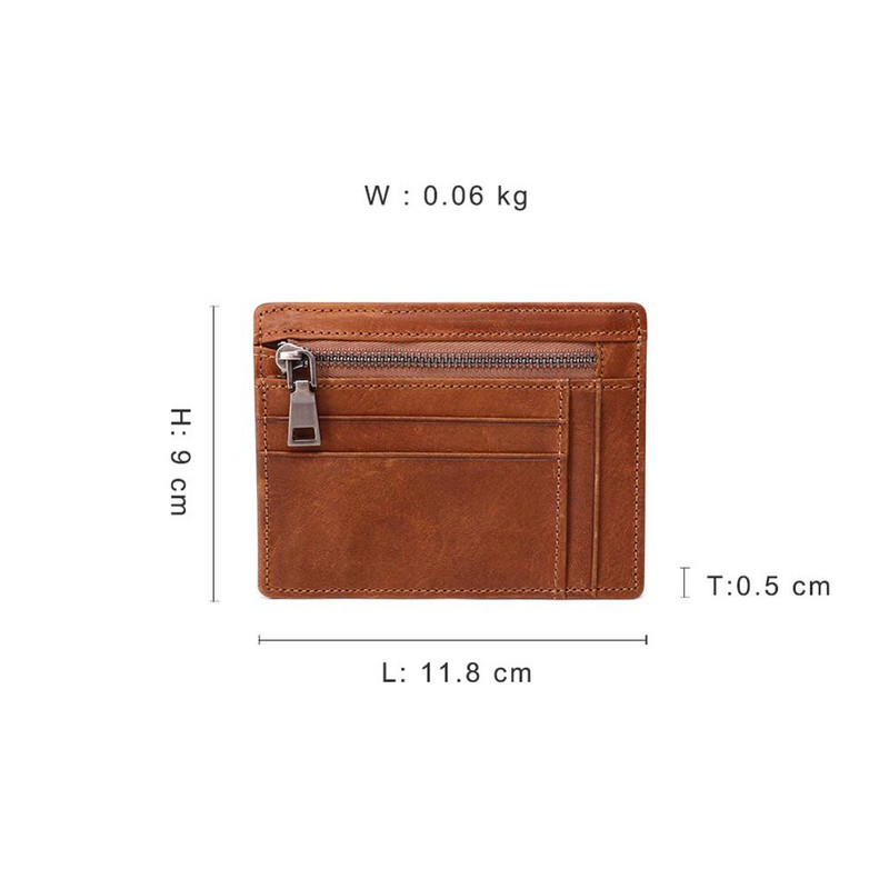 JOGUJOS Muški držač kreditne kartice RFID torbica za novčiće Držač kartice Novčanik Torbica za novac Muški mali novčanik Muški Portomonee