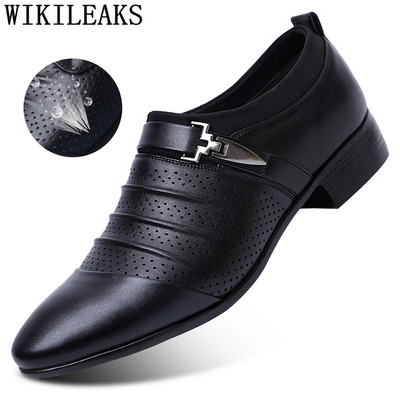 Izdubljene oksfordke Svečane cipele Muške kožne vjenčane cipele Crne Heren Schoenen Oksfordske cipele za muškarce Svečane cipele 2023 Mokasinke