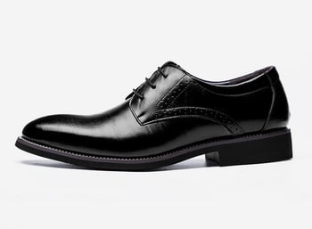 Нови 2023 г. плоски класически мъжки обувки за рокля , резбовани италиански официални оксфордски обувки, голям размер 38-48 за зимата