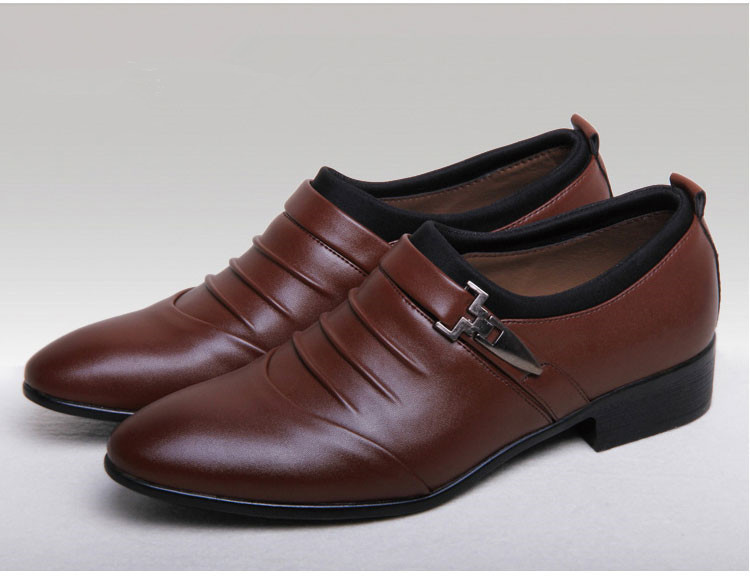 Mazefeng 2019. muške svečane cipele s kopčom i remenom. Poslovne cipele. Ravne cipele. Prozračna muška svečana obuća. Muške vjenčane cipele.