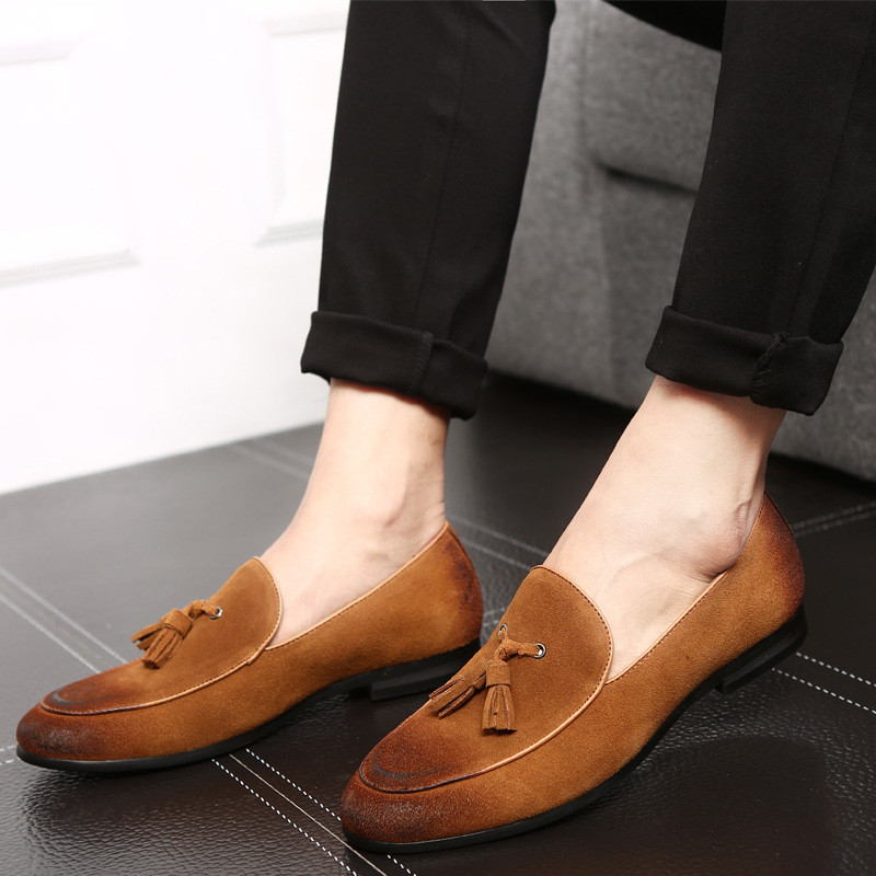 Naujas prabangus dizaineris Vyriškas zomšinis kutas Oxford Doug Batai Mokasinai Vestuvių Vakarėlis Oficiali avalynė Sapato Social Masculino