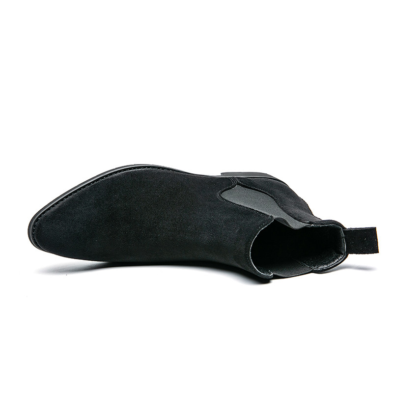 Chelsea čizme za muškarce Poslovne modne ručne izrade s niskim potpeticama od vinsko crvene crne umjetne antilope, besplatna dostava, muške čizme