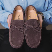 Χειροποίητα ανδρικά Loafers Μαλακά μοκασίνια Άνετα Ανοιξιάτικα φθινοπωρινά δερμάτινα Ανδρικά ελαφριά φλατ παπούτσια ολισθαίνοντα στα παπούτσια οδήγησης