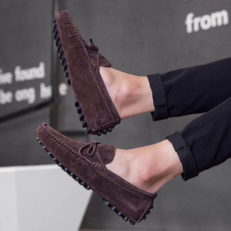 Χειροποίητα ανδρικά Loafers Μαλακά μοκασίνια Άνετα Ανοιξιάτικα φθινοπωρινά δερμάτινα Ανδρικά ελαφριά φλατ παπούτσια ολισθαίνοντα στα παπούτσια οδήγησης