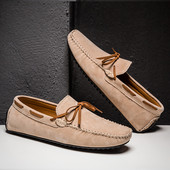 Elegantes Μαλακά ανδρικά Loafers Δερμάτινα παπούτσια casual για άνδρες Άνετα φλατ οδήγησης Χειροποίητα ανδρικά μοκασίνια slip-on