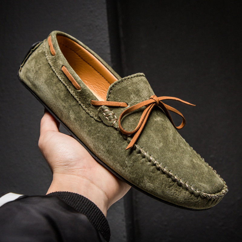 Elegantes Μαλακά ανδρικά Loafers Δερμάτινα παπούτσια casual για άνδρες Άνετα φλατ οδήγησης Χειροποίητα ανδρικά μοκασίνια slip-on