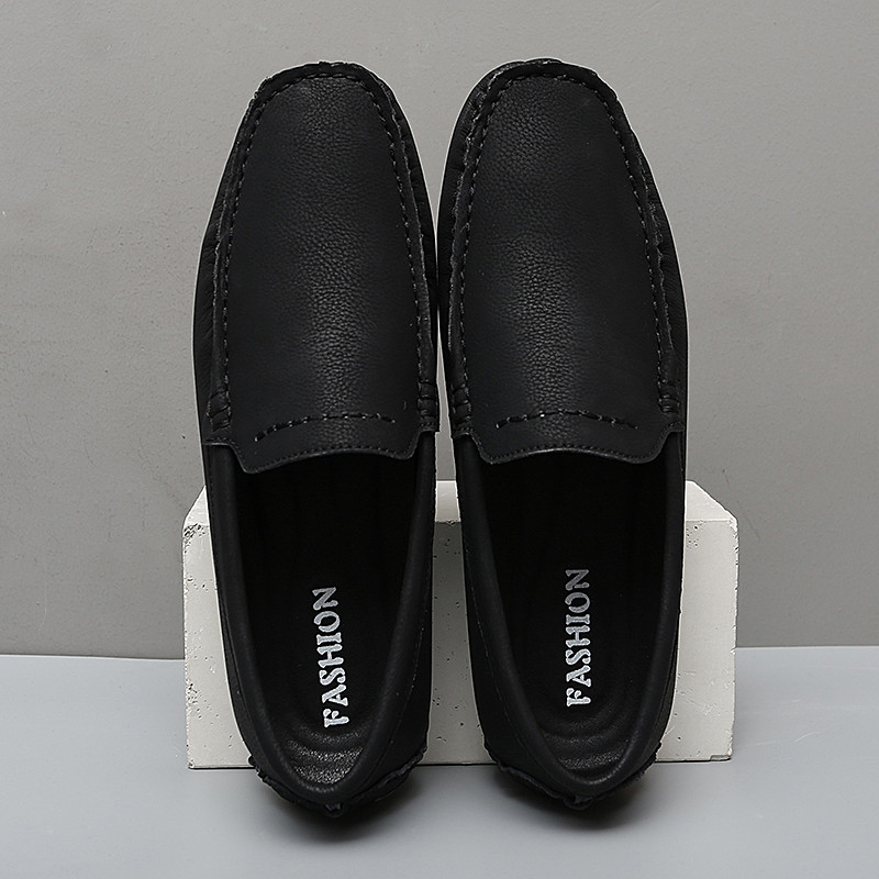 Muška obuća od kože Mokasine Ležerne luksuzne marke Ljetne muške cipele za peni Mokasine Muške natikače za vožnju Velike veličine 39-47