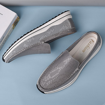 Μόδα  + Διχτυωτό Ανδρικά παπούτσια casual Πολυτελή μάρκα Leisure Slip σε ανδρικά loafers Άνετα μοκασίνια ανδρικά παπούτσια μαλακής οδήγησης