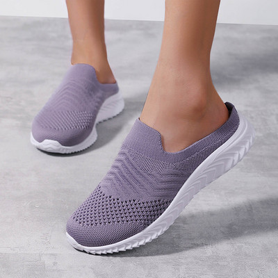 Ženske 574v2 tenisice Ženske cipele Jednobojne cipele za slobodno vrijeme Mrežaste šuplje prozračne modne ravne sportske cipele bez pete