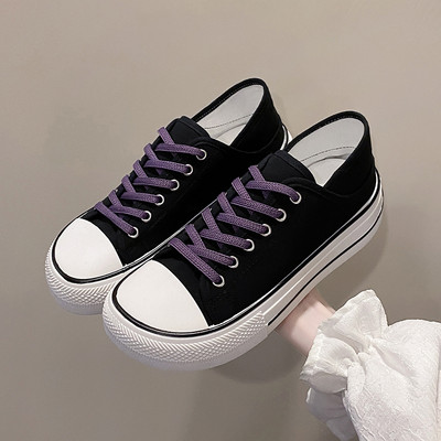 Pantofi de pânză cu cap rotund, mango, leneș, leneși, cu șireturi, de vară, pantofi singuri respirabili, stil pentru femei