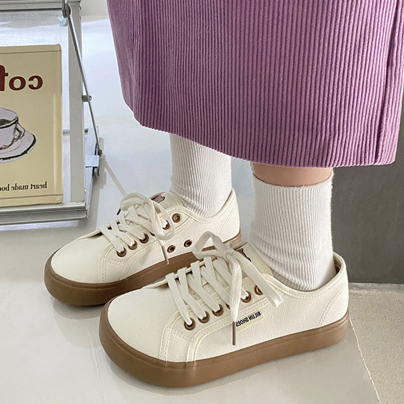 Jesenske ženske tenisice Platnene ravne cipele Ležerne vulkanizirane cipele Top Bear Slatke tenisice Ženske cipele BC4463