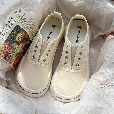 Nove platnene cipele za 2023. Ženske modne tenisice Cipele na utikače Ženske vulkanizirane cipele Ravne cipele Ženske ležerne natikače Skateboard