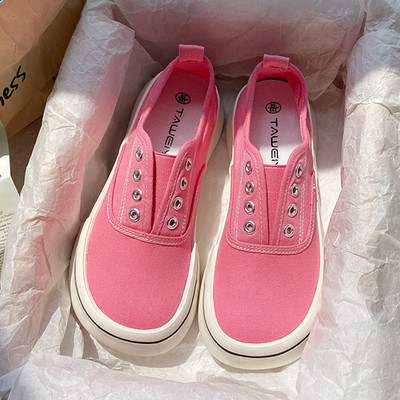 Nove platnene cipele za 2023. Ženske modne tenisice Cipele na utikače Ženske vulkanizirane cipele Ravne cipele Ženske ležerne natikače Skateboard