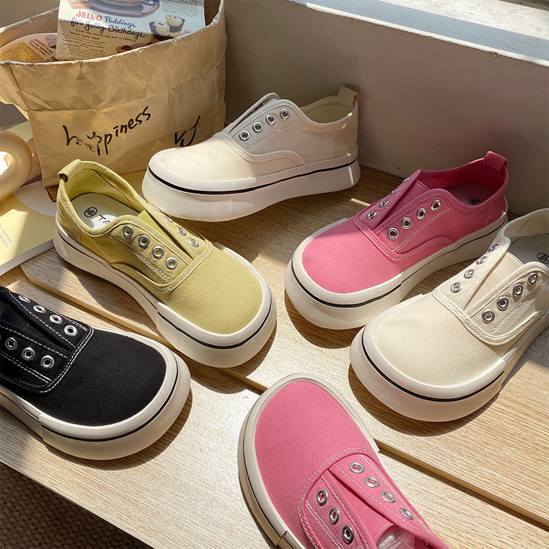 Nove platnene cipele za 2023. Ženske modne tenisice Cipele na utikače Ženske vulkanizirane cipele Ravne cipele Ženske ležerne natikače Skateboard