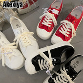 Πλατφόρμα Vulcanize Παπούτσια Γυναικεία αθλητικά αθλητικά παπούτσια φθινόπωρο Harajuku 2023 Tennis Female Flats Kawaii Black Skateboard