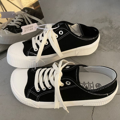 Πλατφόρμα Vulcanize Παπούτσια Γυναικεία αθλητικά αθλητικά παπούτσια φθινόπωρο Harajuku 2023 Tennis Female Flats Kawaii Black Skateboard