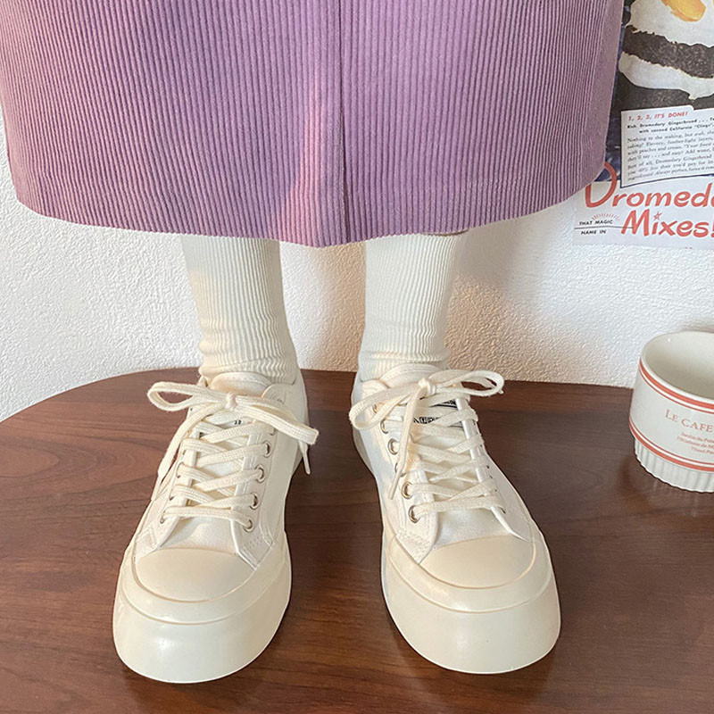 Pantofi noi de pânză pentru femei Pantofi cu platformă la modă Pantofi clasici de pânză confortabili pentru femei, pantofi vulcanizați pentru studenți, BC4424