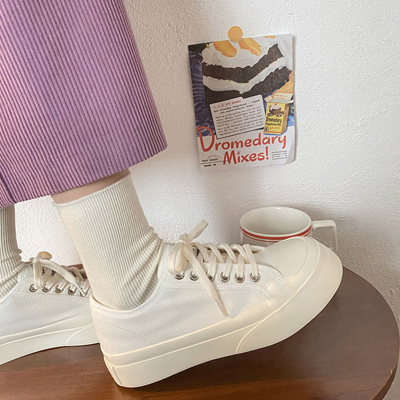Pantofi noi de pânză pentru femei Pantofi cu platformă la modă Pantofi clasici de pânză confortabili pentru femei, pantofi vulcanizați pentru studenți, BC4424