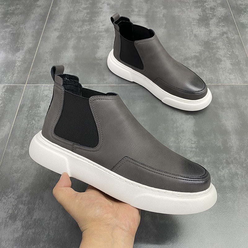 Nouă moda Chelsea boot pentru bărbați pantofi cu platformă toamnă iarnă botines hombre piele de vacă glezna bota masculine chaussure