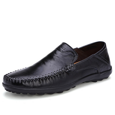 Pantofi casual pentru bărbați, marcă de lux, 2020, din piele, pantofi pentru bărbați, mocasini, respirabili, pantofi de șofer negri, marimea plus 37-46