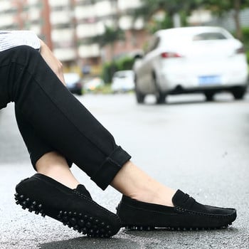 Мъжки обувки Ежедневни луксозни маркови летни мъжки мокасини Мокасини от кожа Голям размер 47 48 Дишащи обувки за шофиране без приплъзване
