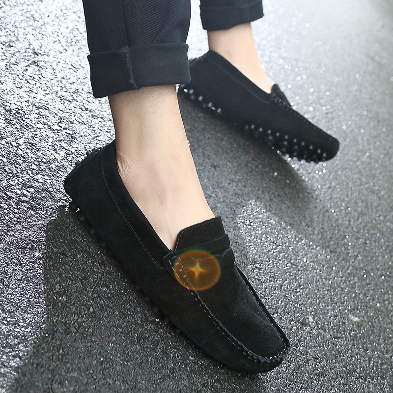 Muške cipele Ležerne luksuzne marke Ljetne muške natikače Mokasine od kože Velika veličina 47 48 Prozračne cipele za vožnju