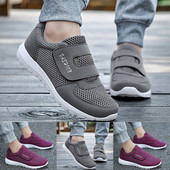Ženske Hook Loop Solid Fly Woven Mesh Prozračne tenisice za trčanje Ženske Street Friends tenisice Ženske sportske cipele Zapatillas