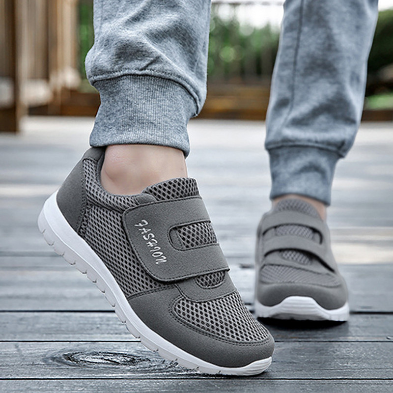 Ženske Hook Loop Solid Fly Woven Mesh Prozračne tenisice za trčanje Ženske Street Friends tenisice Ženske sportske cipele Zapatillas