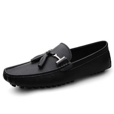 Pantofi pentru bărbați din Mocasini formali casual pentru bărbați Mocasini lucrați manual, pantofi moale, respirabili, pantofi de barca, încălțăminte confortabilă pentru conducere