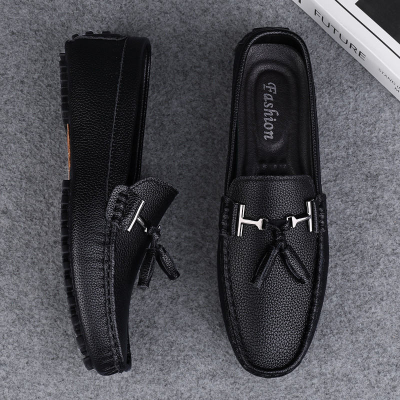 Pantofi pentru bărbați din Mocasini formali casual pentru bărbați Mocasini lucrați manual, pantofi moale, respirabili, pantofi de barca, încălțăminte confortabilă pentru conducere