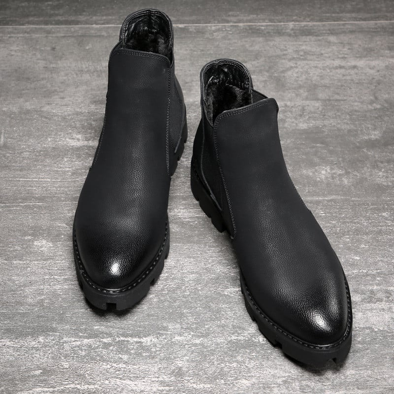 Bărbați, clasici, retro, din  cizme chelsea, cizme la modă, pentru bărbați, ocazionale, britanice, scurte, pantofi cu talpă groasă.