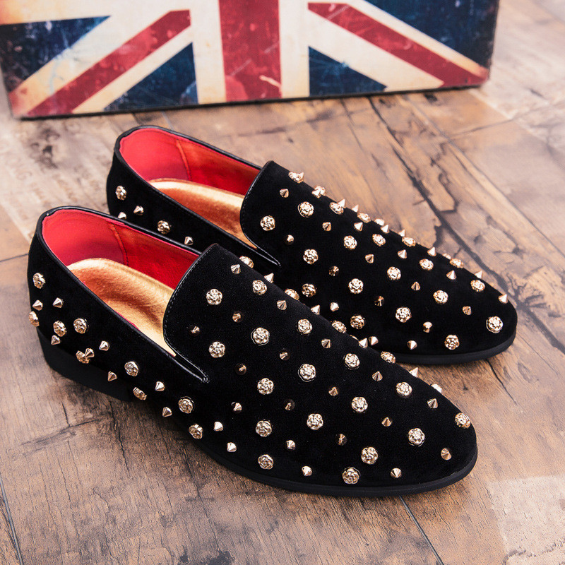 Movechain Vyriški Vestuvių Vakarėliui Batai Madingi Spygliai Vyriški Kniedės Blizgučiai Kasdienis vairavimas Loafers Vyriški Butai Mokasinai Oksfordai