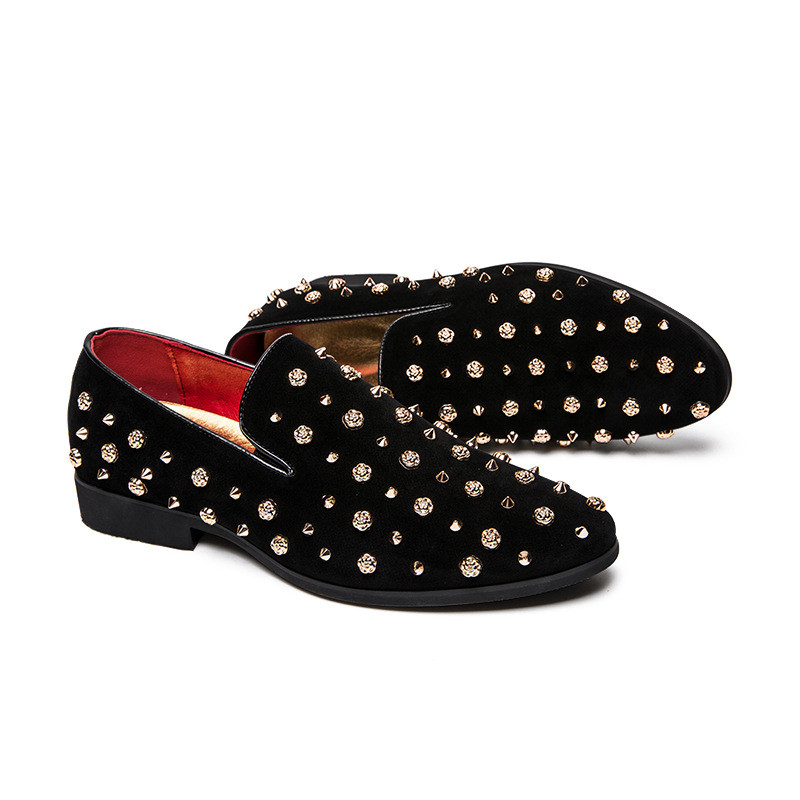 Movechain Vyriški Vestuvių Vakarėliui Batai Madingi Spygliai Vyriški Kniedės Blizgučiai Kasdienis vairavimas Loafers Vyriški Butai Mokasinai Oksfordai