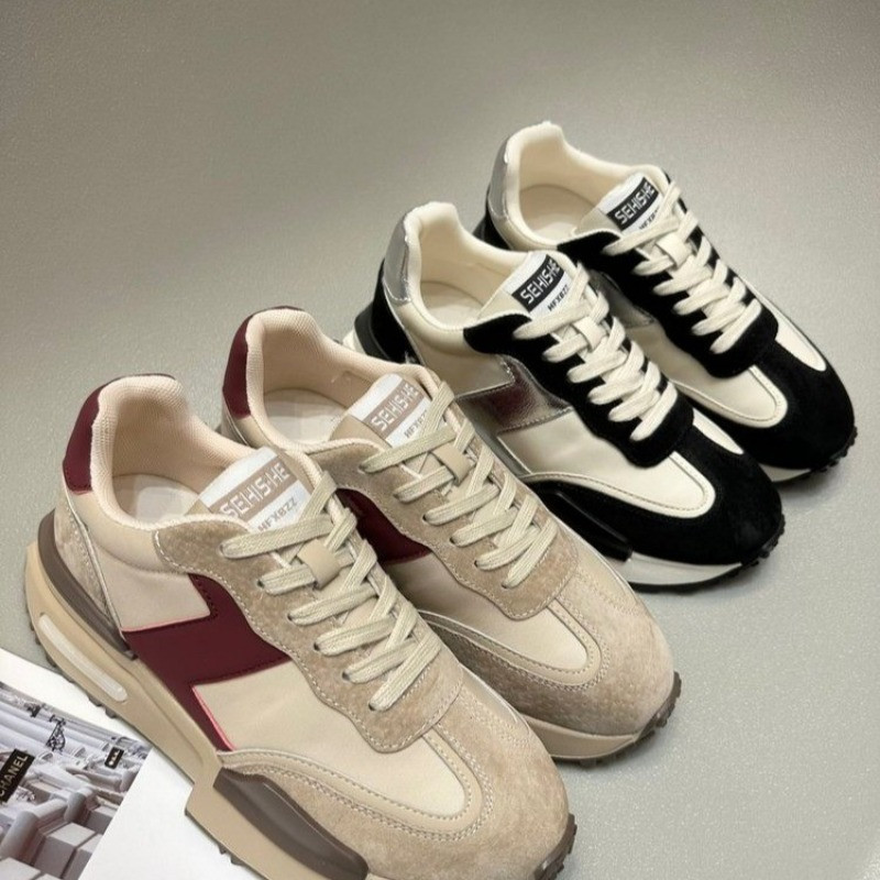 Ženske cipele s niskom petom na vezanje, jesen i zima 2023., sportske i ležerne cipele s okruglim prstima i ravnim potplatom za žene zapatos de mujer