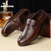 Nove muške kožne svečane poslovne cipele Muške ravne cipele za uredski rad Oxford prozračne cipele za godišnjicu vjenčanja