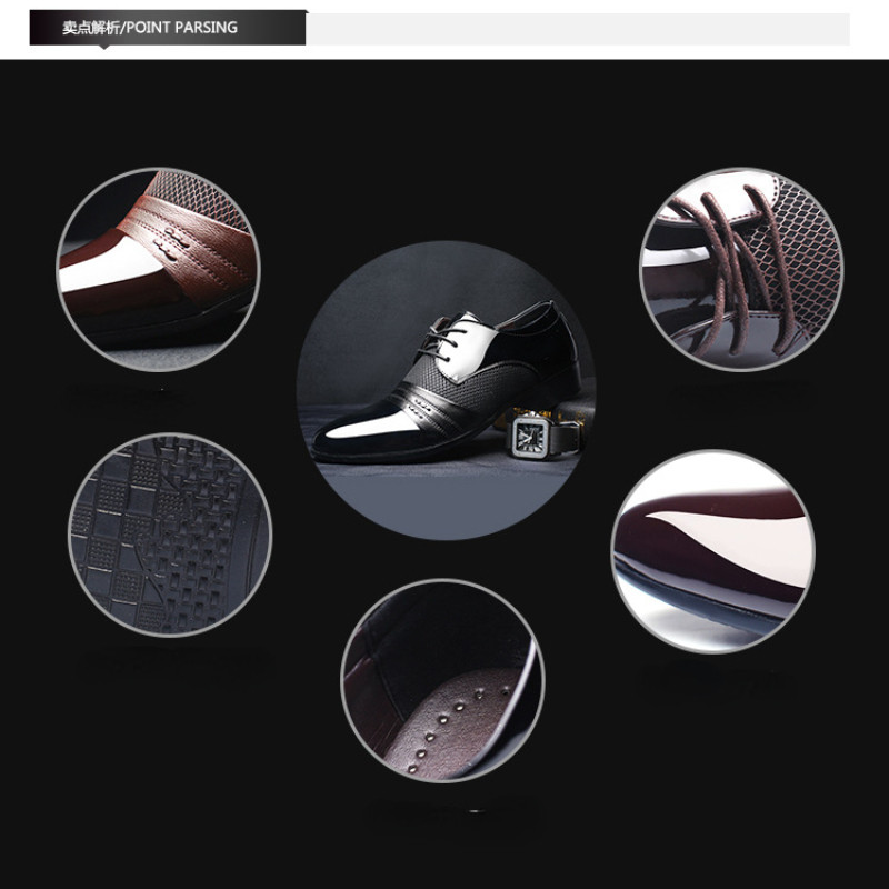 Νέα Business ανδρικά παπούτσια Μαύρα δερμάτινα ανδρικά παπούτσια 2023 Luxury Plus Size Party Office Casual παπούτσια Zapatos De Vestir Hombre