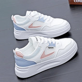 Cipele Tenisice Ženske cipele Teniske ženske modne jednobojne tenisice Ležerne platnene cipele od mikrovlakana Basic Ženske vulkanizirane cipele