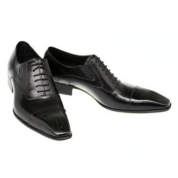 2022 Нови мъжки рокли Ръчно изработени обувки PU кожа Мъжки Оксфорд Италиански класически реколта Мъжки обувки броги Оксфорд Размер 38-48