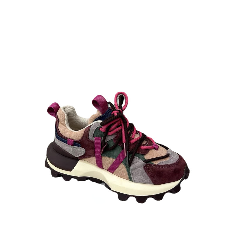 Μικτά χρώματα Lace Up Γυναικεία παπούτσια Vulcanize Γυναικεία παπούτσια σε έκπτωση 2023 Υψηλής ποιότητας Φθινοπωρινά αθλητικά παπούτσια με στρογγυλή κεφαλή πλατφόρμα Zapatos